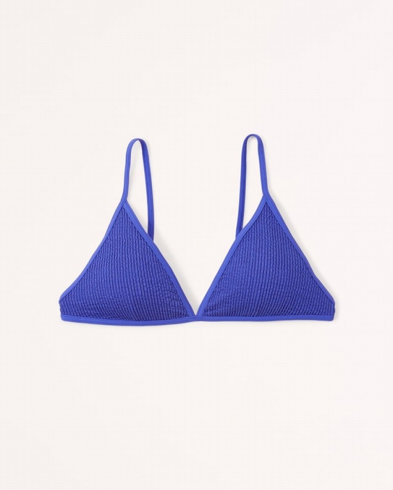 Maillots De Bain Abercrombie 90s Triangle Femme  Bleu | OILGPC-752