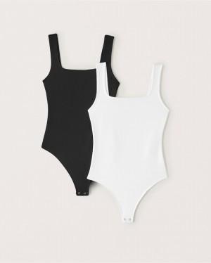 Body Abercrombie 2-pack Seamless Fabric Femme Noir Blanche | VSHMUO-189
