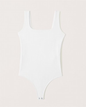 Body Abercrombie Coton Seamless Fabric Femme Blanche | SEBJTG-183