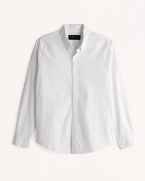 Chemises Abercrombie Oxford Homme Blanche | UVHYXK-830