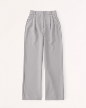 Pantalon Abercrombie Curve Love Sloane Tailored Femme Grise | ILAPGN-198
