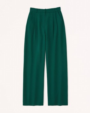 Pantalon Abercrombie Curve Love Sloane Tailored Femme Vert | BOFIGP-620