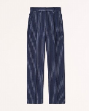 Pantalon Abercrombie Tailored Relaxed Straight Femme Stripes | OZUNPC-946