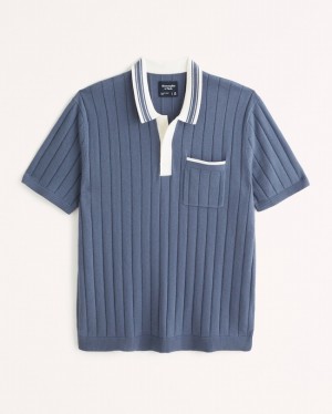 Polos Abercrombie Sideline-style Homme Bleu Clair | GWTJEC-783