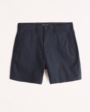 Short Abercrombie 7 Inch Athletic Fit All-day Homme Bleu Marine Bleu | YQXNMG-572