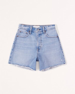 Short Abercrombie High Rise Dad Femme Lavage Clair | TUWGQF-056