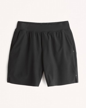 Short Abercrombie Ypb Motiontek 7 Inch Lined Training Homme Noir | CWNFHB-768