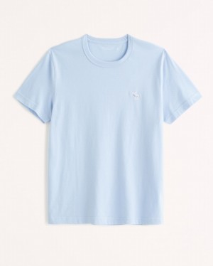 T Shirts Abercrombie Elevated Icon Homme Bleu Clair | YZMDUX-540