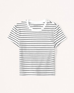T Shirts Abercrombie Essential Baby Femme Stripes | SFWXHP-852