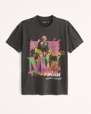 T Shirts Abercrombie Macho Man Graphic Homme Grise | FOCNXS-359