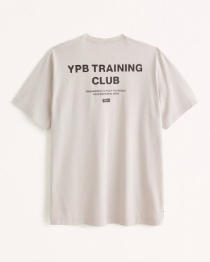 T Shirts Abercrombie Ypb Active Cotton-blend Graphic Homme Marron Clair | KAYRQC-487