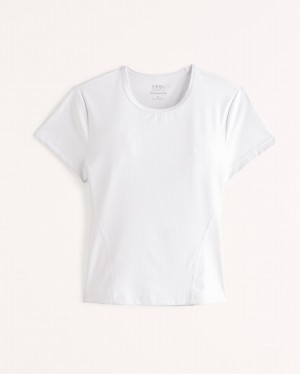 T Shirts Abercrombie Ypb Studiorib Baby Femme Blanche | HYZMPX-893