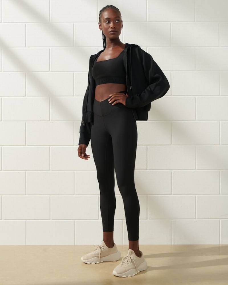 Leggings Abercrombie Ypb V-waist Femme  Noir | NYEMOV-673