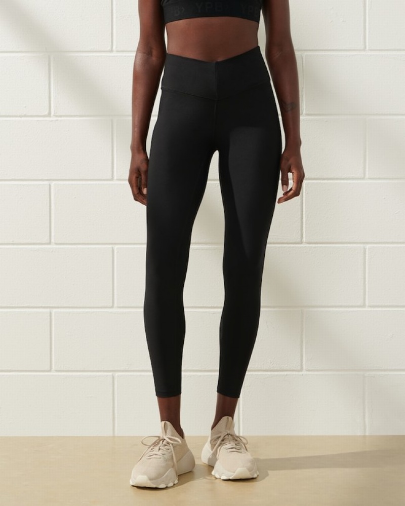 Leggings Abercrombie Ypb V-waist Femme  Noir | NYEMOV-673