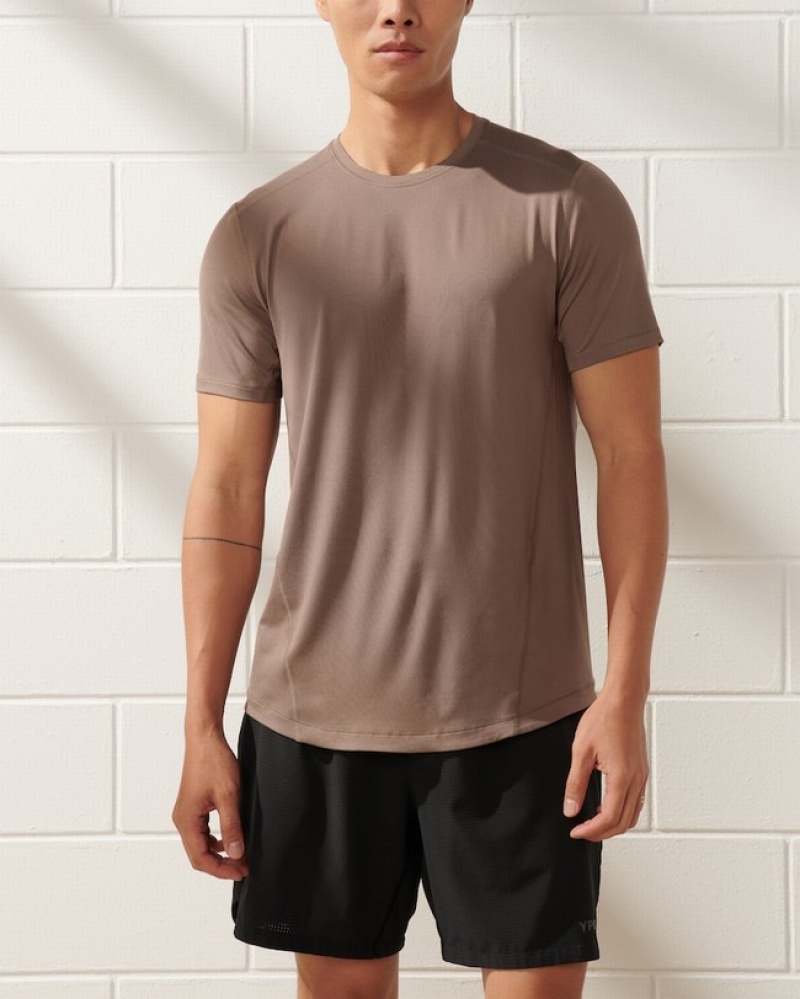 T Shirts Abercrombie Ypb Powersoft Lifting Homme  Grise | BQPUGZ-810